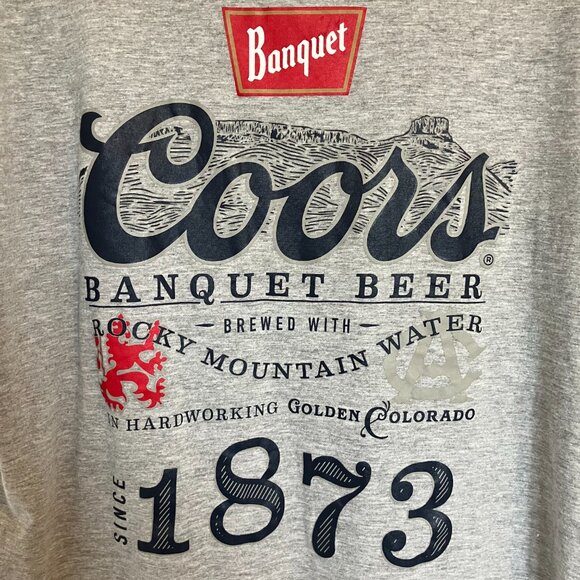 Coors Banquet Beer Men's T-Shirt Size Large With Imperfections - Picture 5 of 6